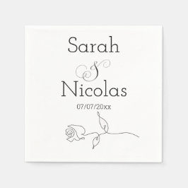 Guardanapos personalizados minimalistas