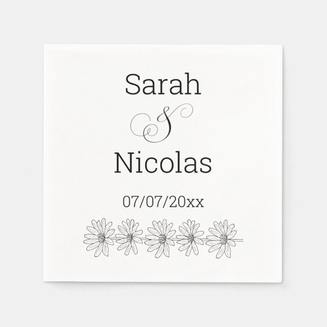 Guardanapos personalizados minimalistas (Frente)