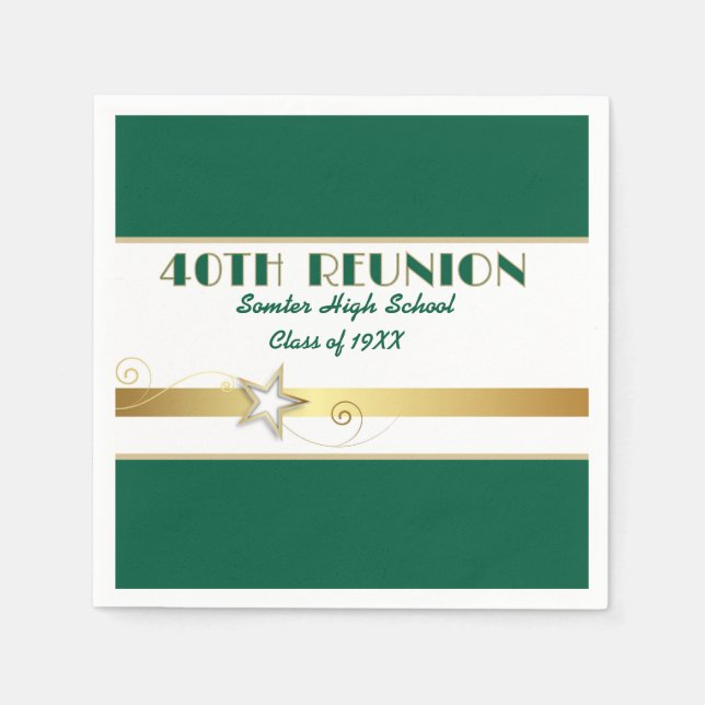 Guardanapos personalizados para a festa de reencon (Frente)