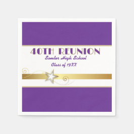 Guardanapos personalizados para a festa de reunião