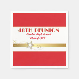 Guardanapos personalizados para a festa de Reunião