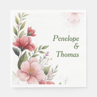 Guardanapos personalizados para casamento ou chá d