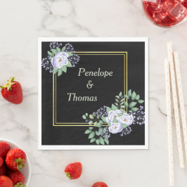 Guardanapos personalizados para casamento ou chá d