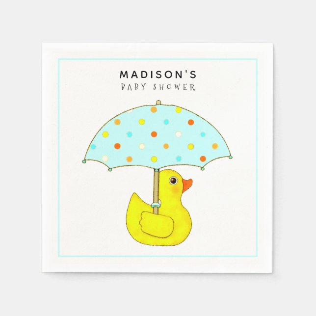 Guardanapos Personalizados para Chá de Bebê (Frente)