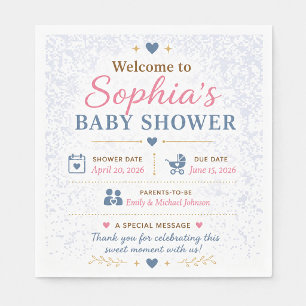 Guardanapos Personalizados para Chá de Bebê do Urs