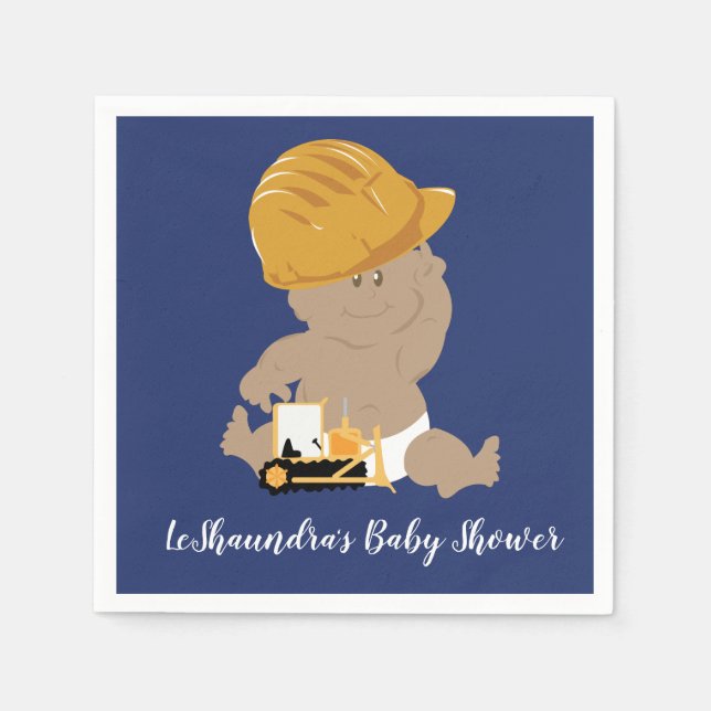 Guardanapos Personalizados para Chá de Bebê Menino (Frente)