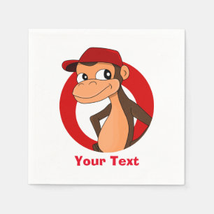 Guardanapos personalizados para chimpanzés