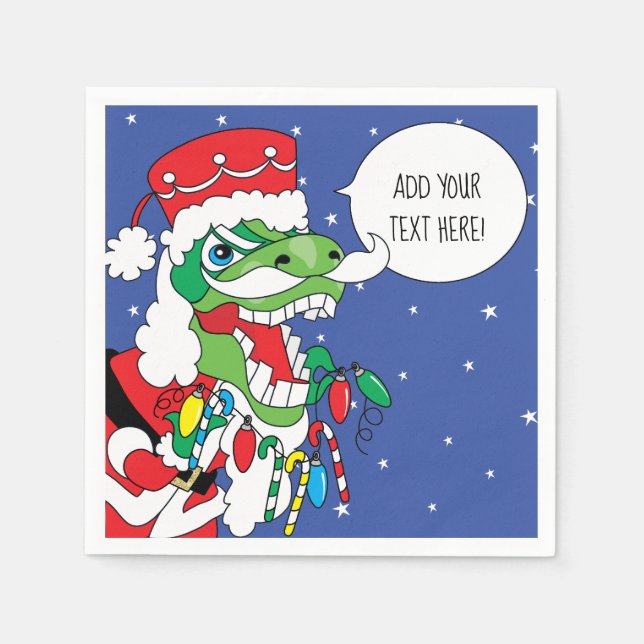 Guardanapos Personalizados para Coquetel de Natal  (Frente)