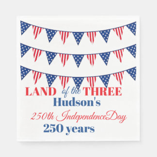 Guardanapos Personalizados para Festa de 250º Dia