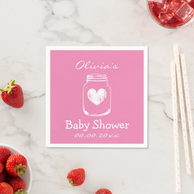 Guardanapos personalizados rústicos para chá de be (Insitu)