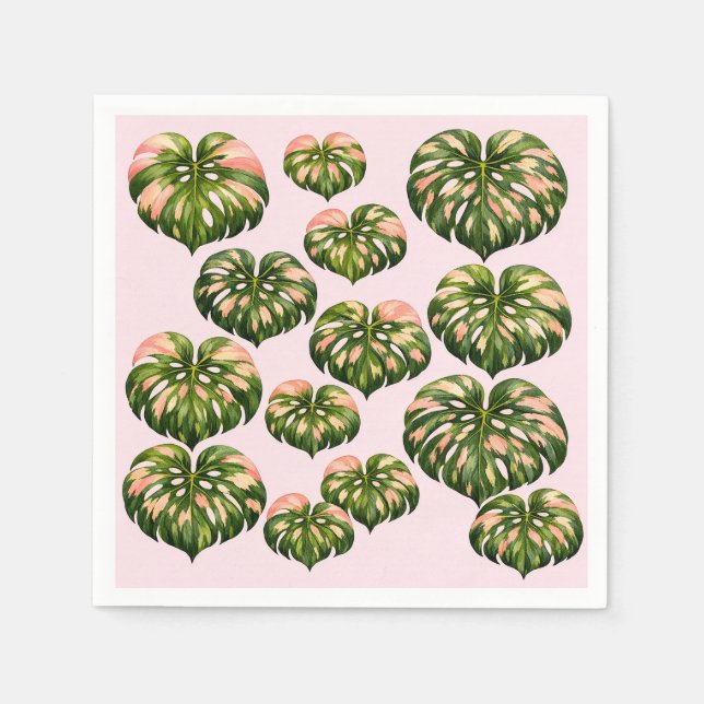 Guardanapos Pink Party Monstera (Frente)