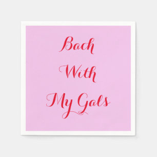 guardanapos rosa personalizados para despedida de 