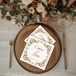 Guardanapos Rústicos de Casamento Mexicano