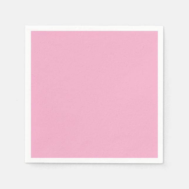 Guardanapos Sólidos Rosa Claro Fofo (Frente)