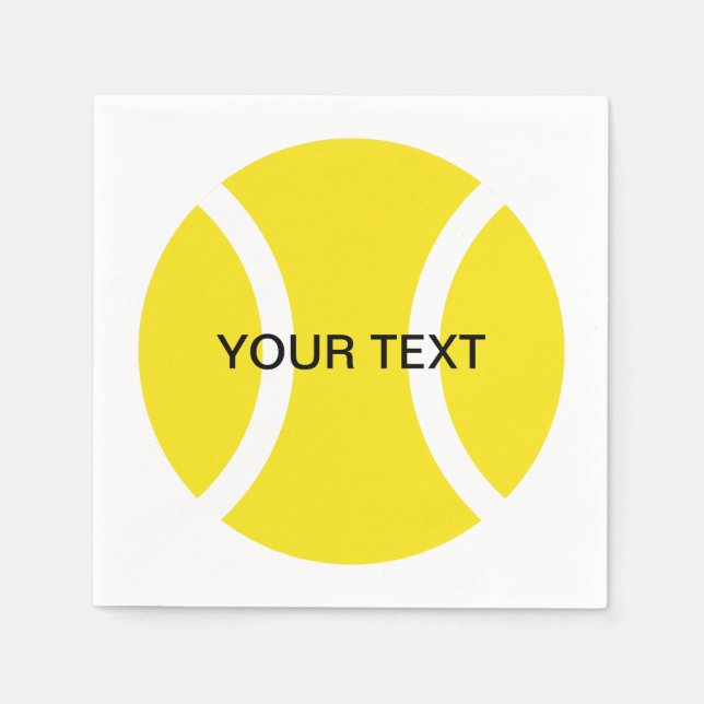 guardanapos tema tênis para casa ou clube (Frente)