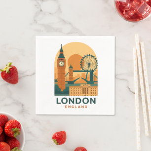 Guardanapos Vintage Londres Inglaterra – Retro Big