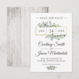 Guardar a Data Cartão de Casamento do Sul do Algod