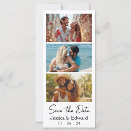 Guardar a Data PhotoBooth Código Qr Chic Preto