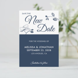 Guardar a nova data do adiamento do casamento flor