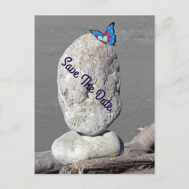 Guardar Cartão Postal De Borboleta De Data (Frente)