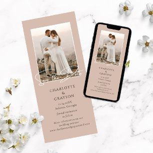 Guardar O Anúncio De Casamento De Foto De Data