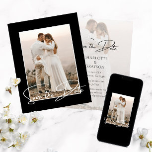 Guardar O Anúncio De Casamento De Foto De Data