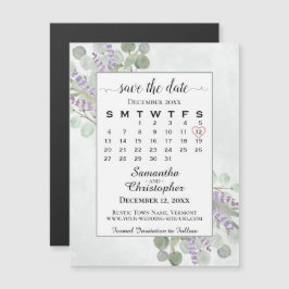 Guardar o Branco do Calendário de Lavandas Eucalyp