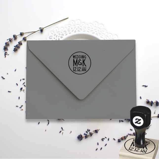 Guardar O Carimbo De Borracha De Casamento De Gats (A nod to the 1920s with this Save the Date rubber stamp. Perfect for Gatsby Weddings.)