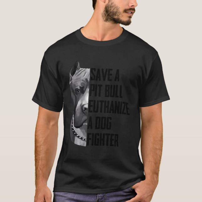 Guardar Uma Camisa De Combatente De Cão Para (Frente)