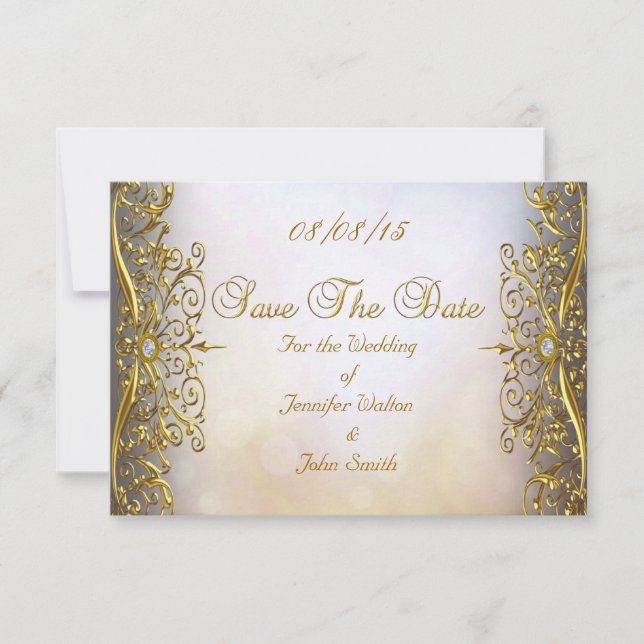 GUARDE A DATA Convite de Casamento (Frente)