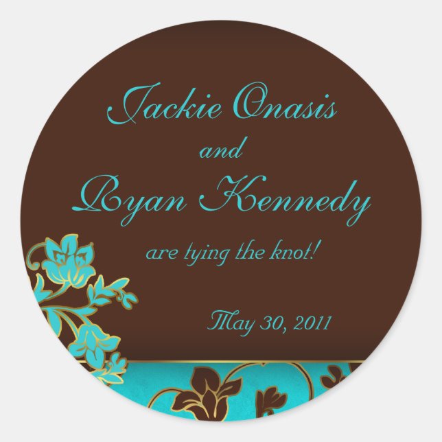 Guarde o adesivo de data Dourado legante Floral BB (Frente)