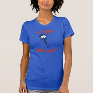 "Guarde o t-shirt das mulheres da costa" (o texto