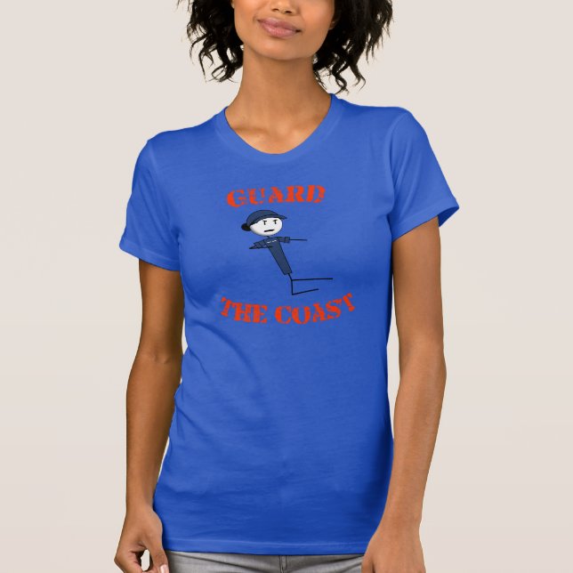"Guarde o t-shirt das mulheres da costa" (o texto (Frente)