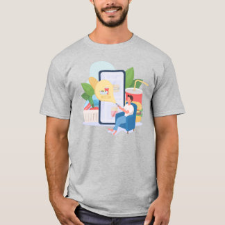 Guarde ou design o seu - Camisa básica de uso masc