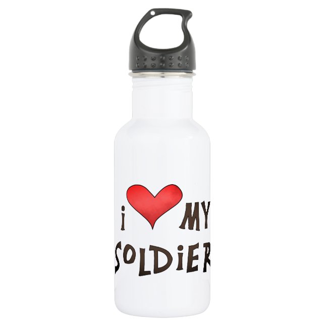 Guarde ou design o seu - Garrafa de água (18 oz) (Frente)