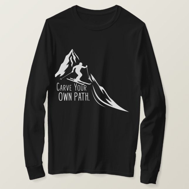Guarde seu próprio caminho Camisa de Capa Longa do (Frente do Design)
