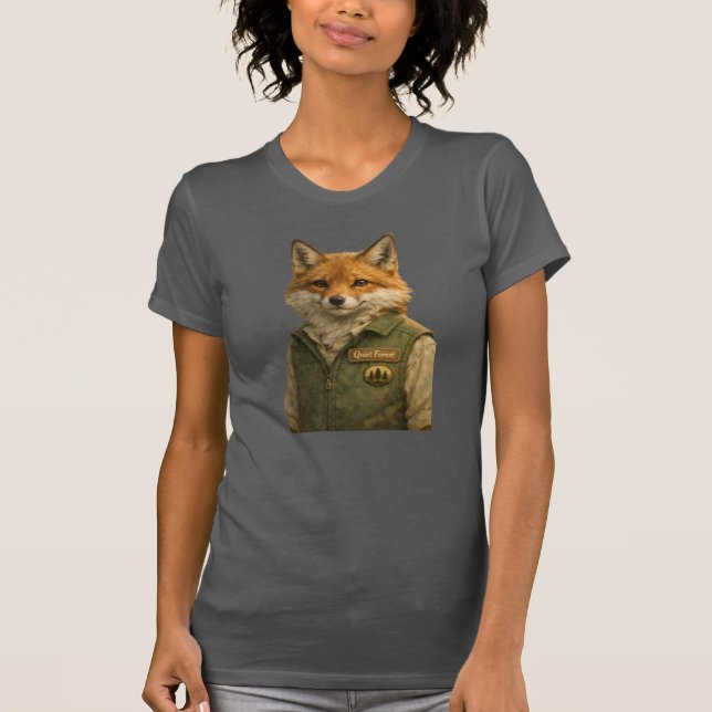Guardiã da Floresta de Raposas – Camiseta Tri‑Blen (Frente)