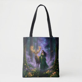 Guardiã da Floresta Encantada & Bolsa de Tote de V
