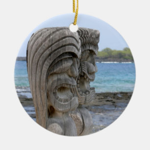 Guardiães de Tiki em Kona, Havaí - ornamento