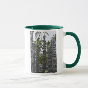 Guardiães de Tiki no lugar do refúgio - caneca