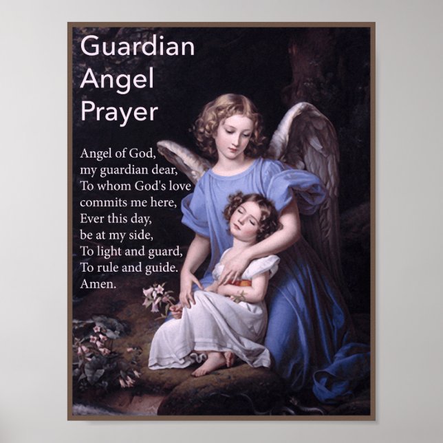 Guardian Angel Prayer for Girls Poster (Frente)