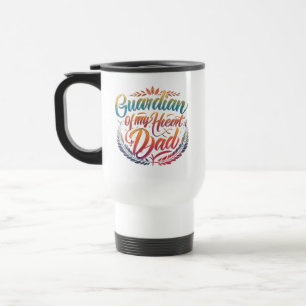 Guardião do Meu Coração: Pai - Caneca de viagem de