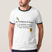 Guardião do t-shirt do motorista designado dos