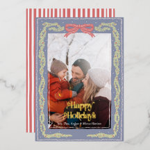 Guarlanda Desenhada à Mão Vintage Feliz Natal