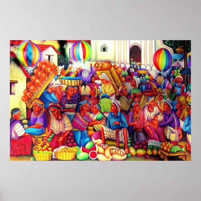 Guatemala Art Poster (Frente)