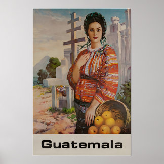 Guatemala Impressão Cartaz Arte América do Sul