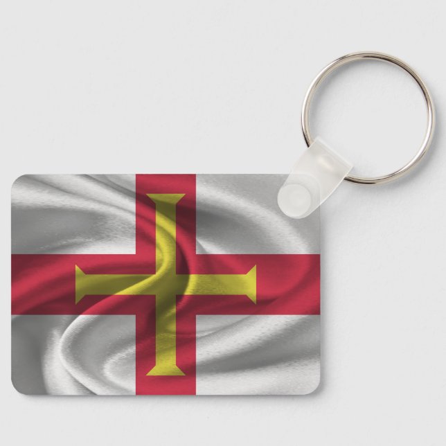Guernsey Flag Chaveiro (Frente)