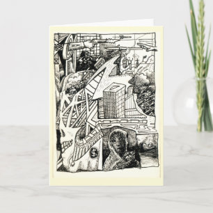 "Guerra Moderna", Cartão de desenho de tinta