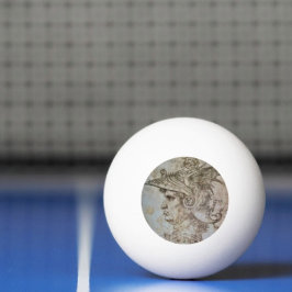 Guerreiro Capacete de Leonardo Bola de Ping Pong 