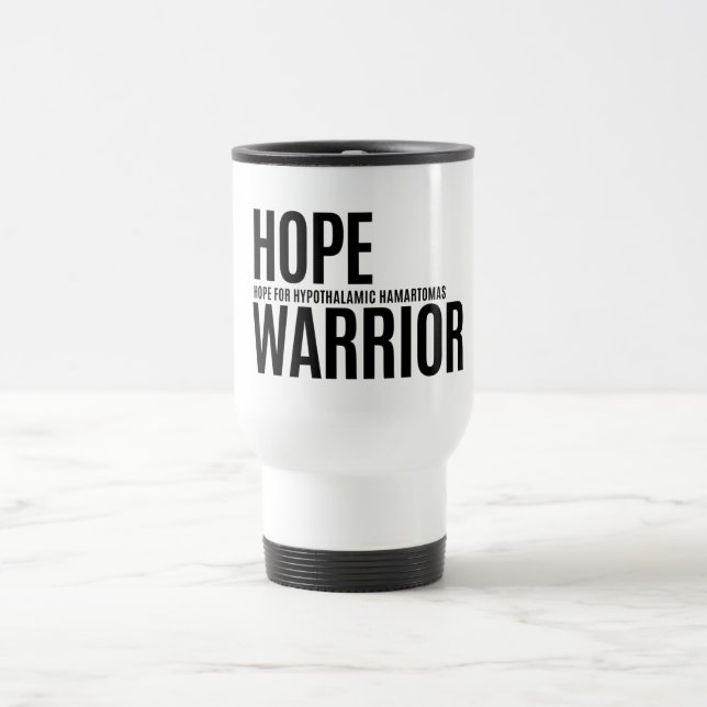 Guerreiro Esperança - Caneca de viagem (Branco) (Centro)